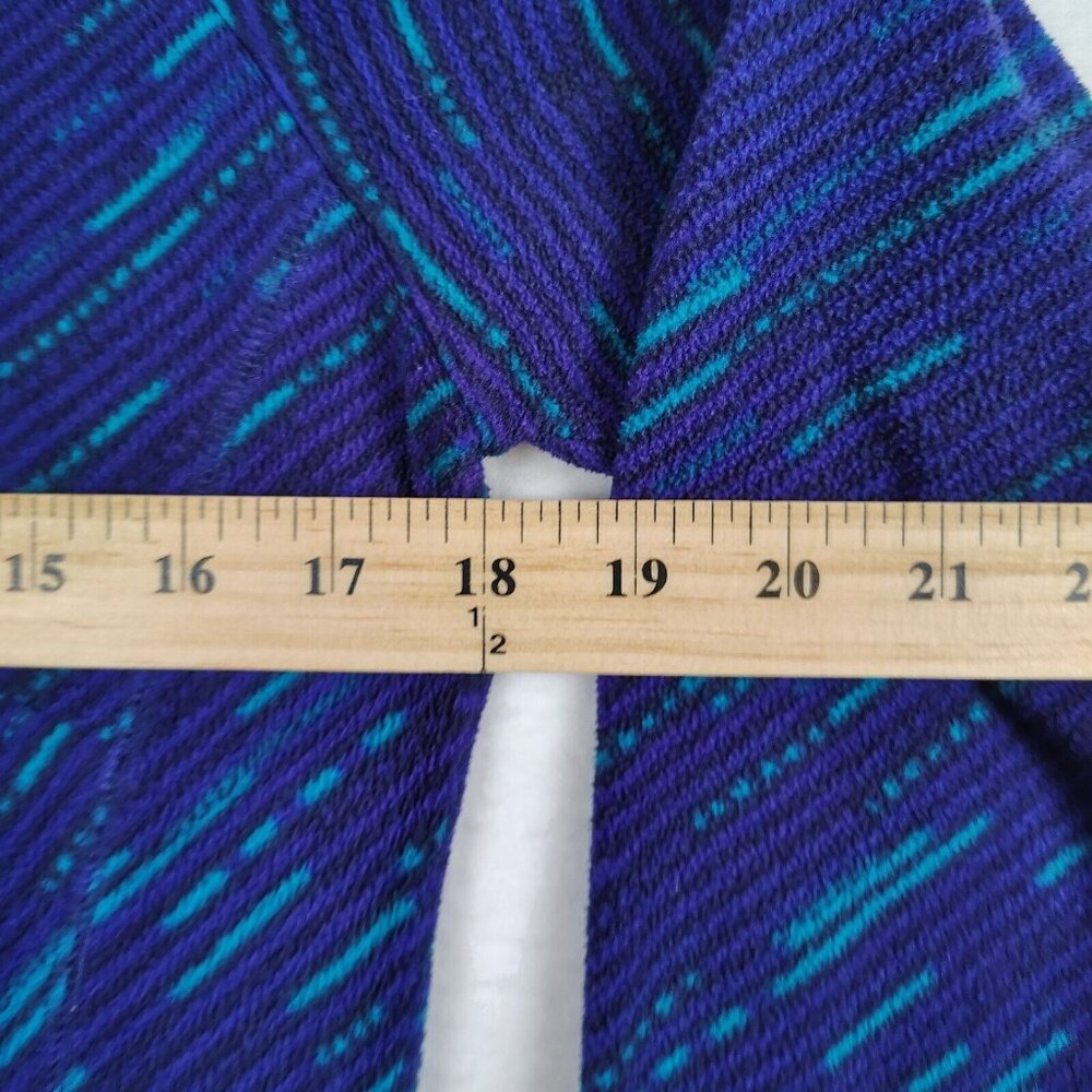 Vintage Columbia Fleece Pullover 1/4 Zip Blue Dash Sweatshirt Women's Sz M - Picture 10 of 10